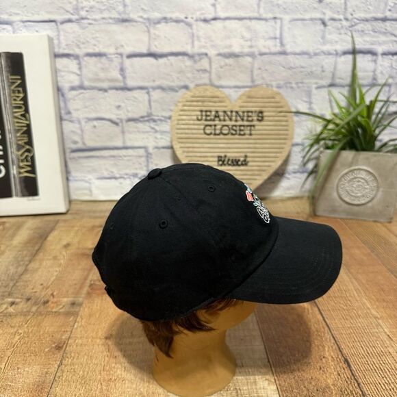 Adidas Hat Black Cap OSFM - Always Original Floral Flowers Strapback - Picture 5 of 8